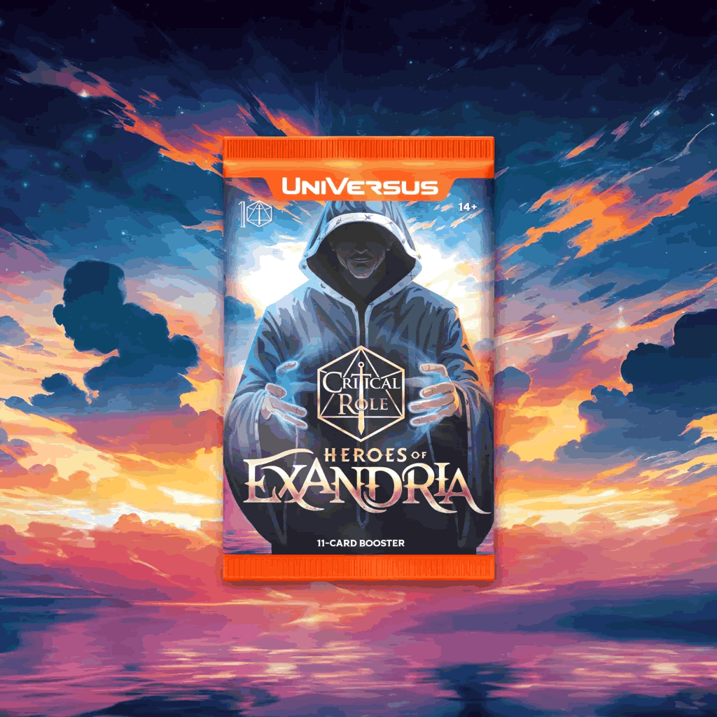 Universus Critical Role Heroes of Exandria Booster Pack | Enterprize Comics Etc. Universus Critical Role Heroes of Exandria Booster Pack | Enterprize Comics Etc.